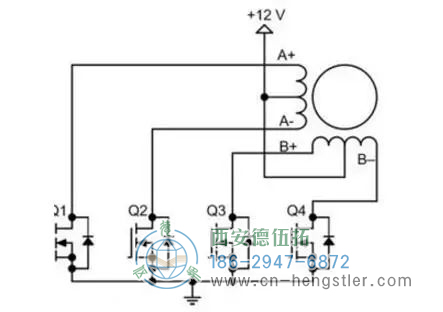 步進電機的工作原理，電路圖