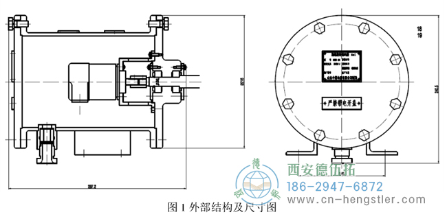 編碼器主要由編碼器、外殼兩部分組成，其外部結(jié)構(gòu)如圖1所示。